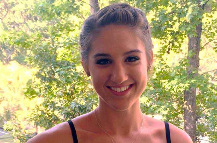 Student Jessica Austell smiles for the camera