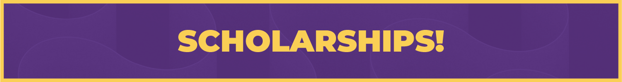 Banner that depicts scholarships