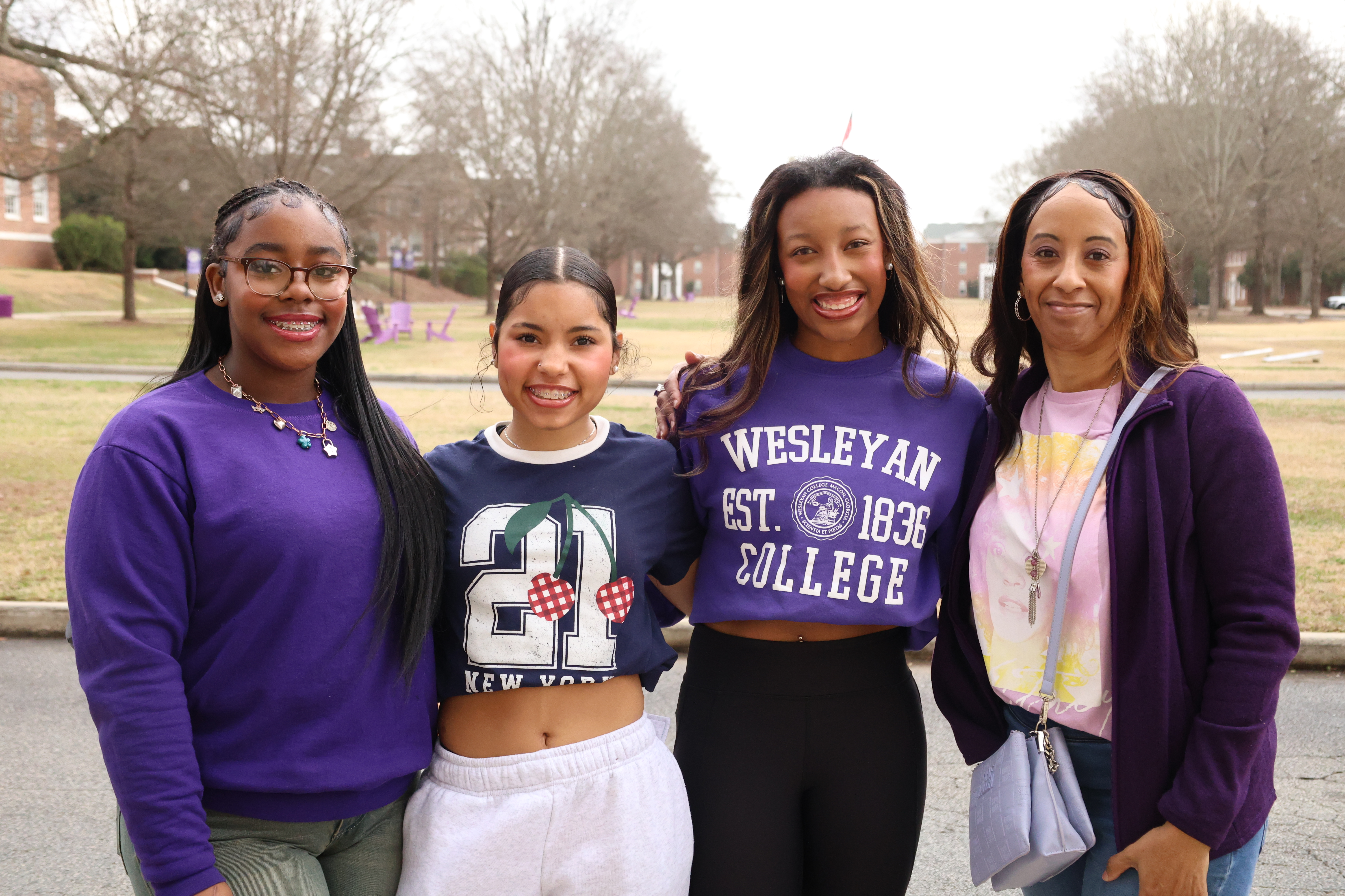 Future Wolves and family at Experience Wesleyan Day