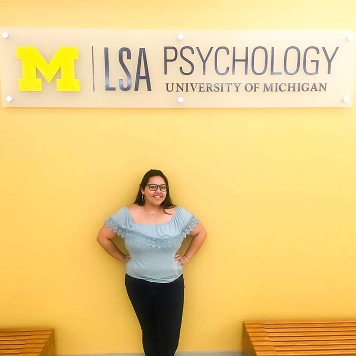 Student Anna Marmolejo Rios ‘20 during her summer internship.