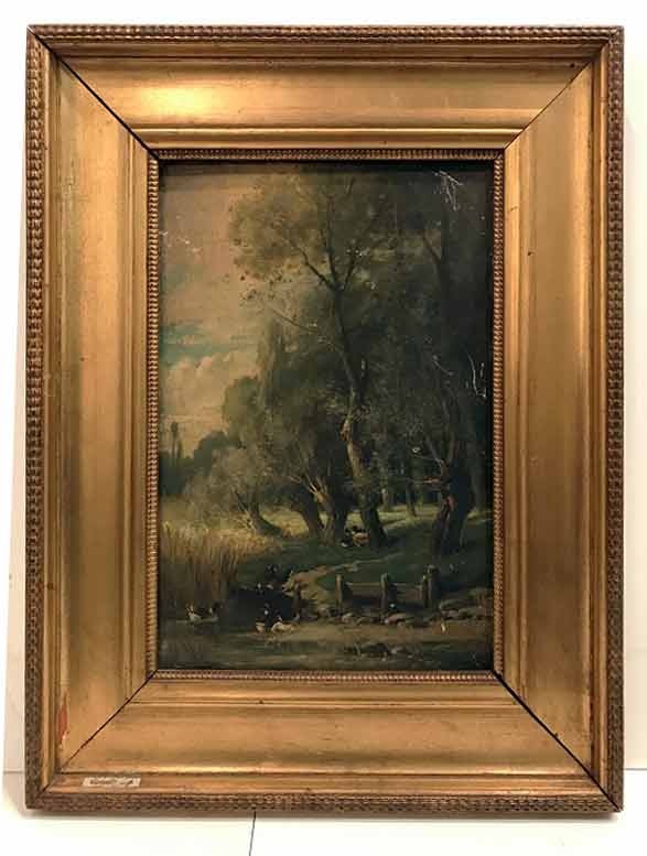 Picture of painting Untitled Trees with Stream and Ducks 
