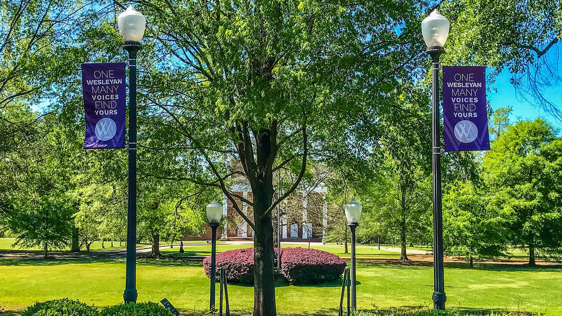 campus Campus image with signes in foreground