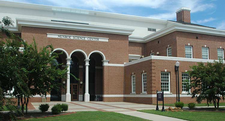 The outside of Munroe Science Center building.