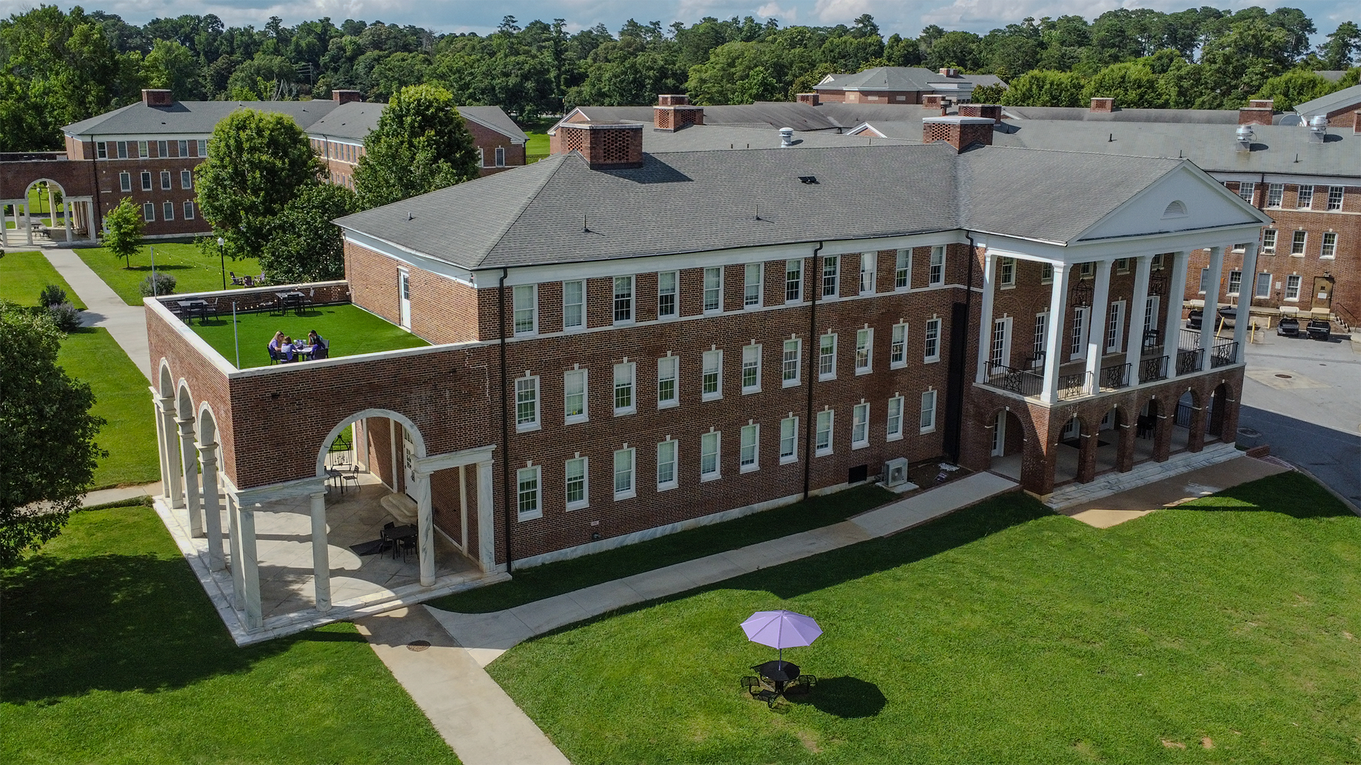 Banks Hall Exterior Exterior shot of Banks Hall