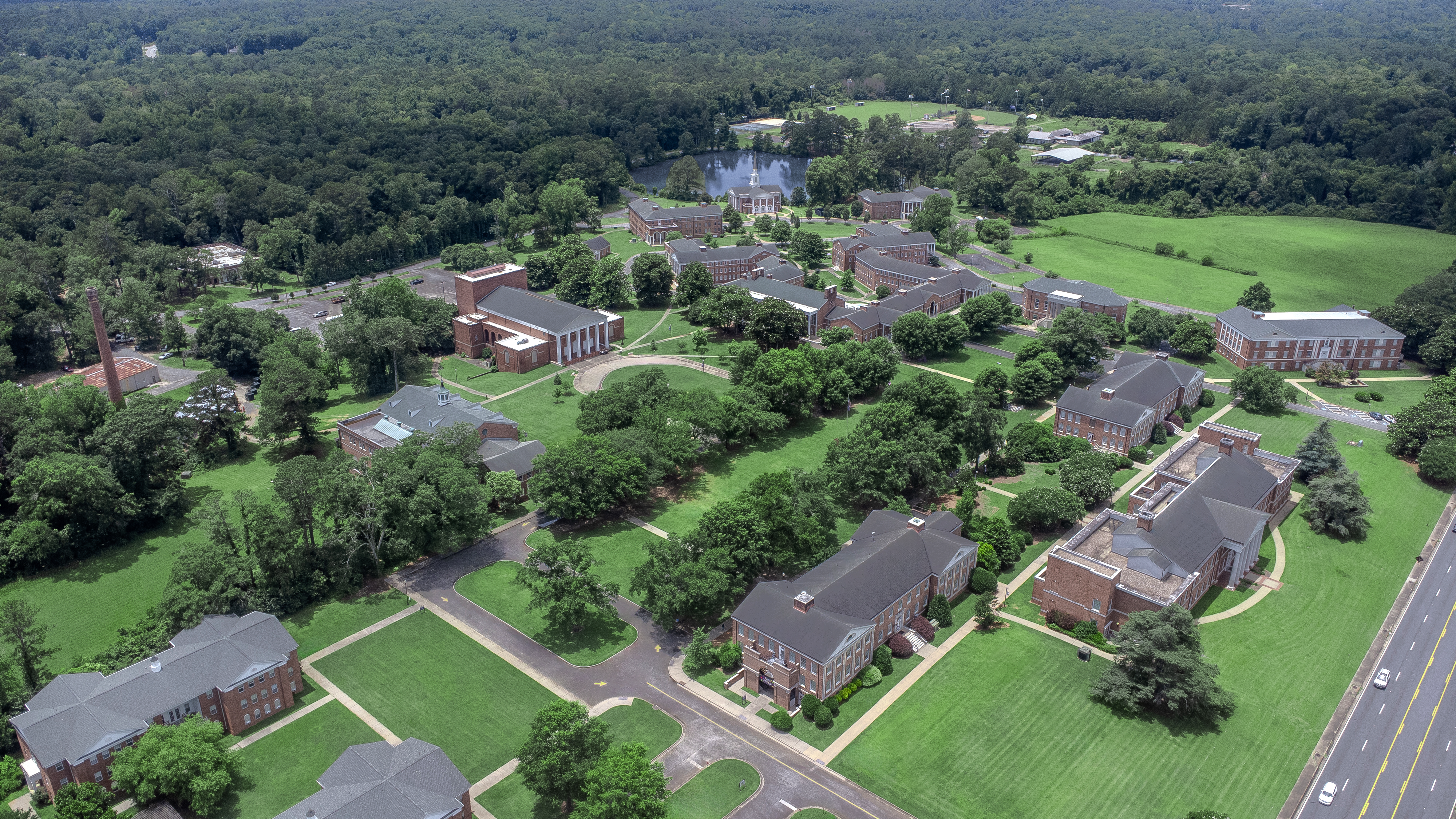 Campus Aerial Shot Aerial shot of campus